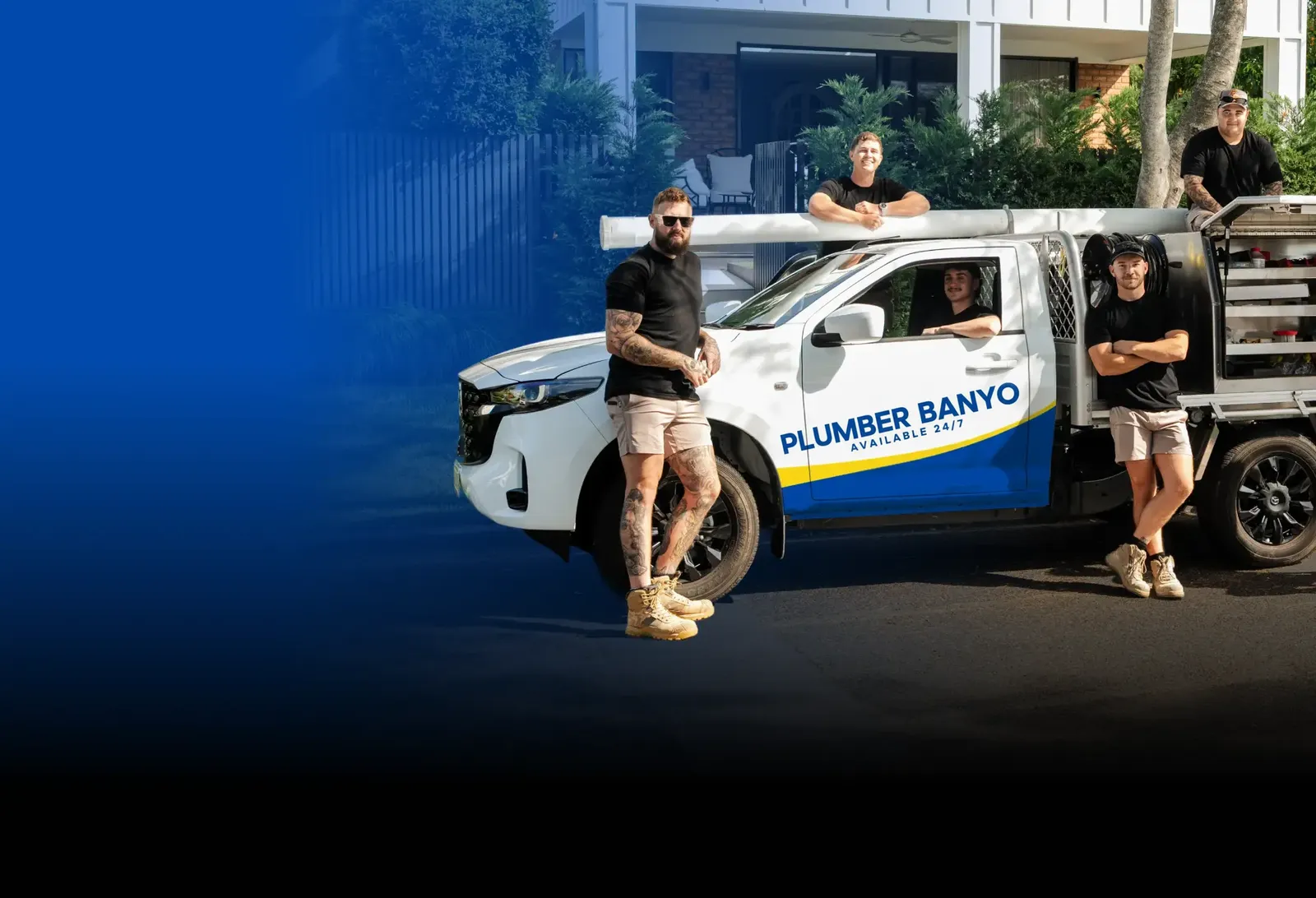 Plumber Banyo team with the ute